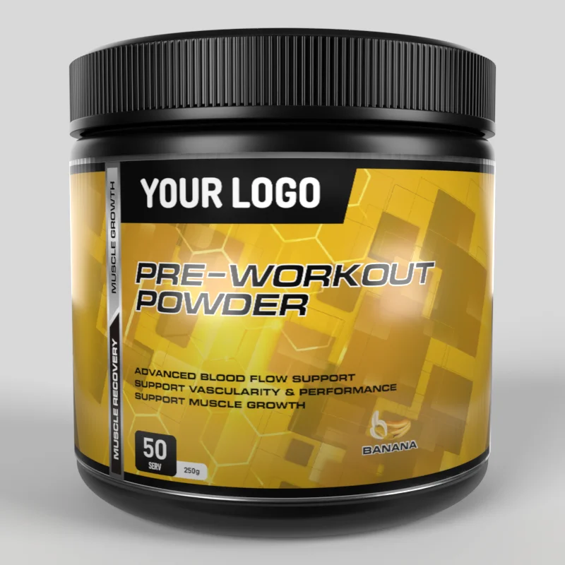 Private Label Sports Nutrition Muscle Building Different Flavor Preworkout Supplement Powder