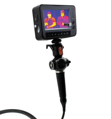 Portable Industrial Infrared Video Borescope With 4 Way Articulations Videoscope Waterproof IP67 Flexible Industrial Videoscope