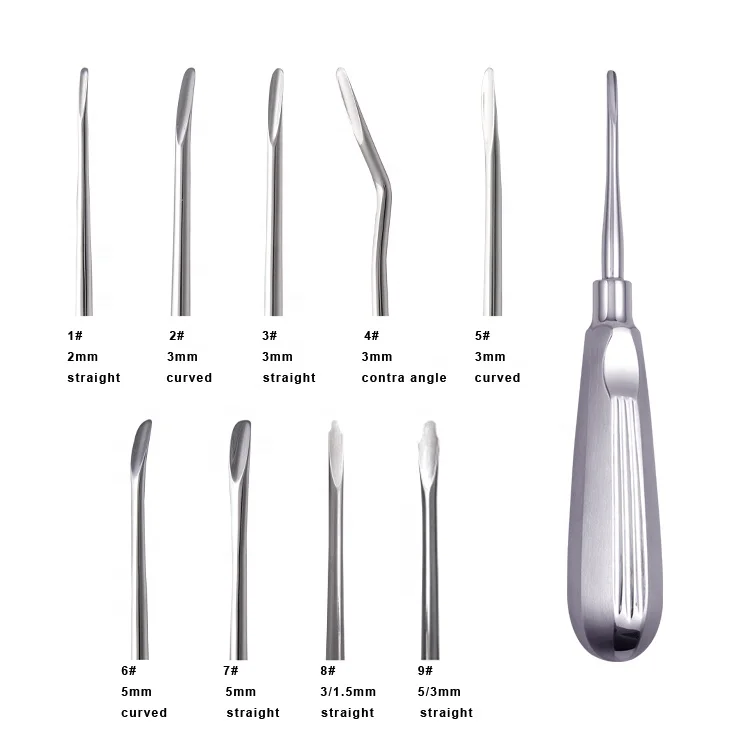 Tiantian Dental Set of 6 Luxating Elevators PDL Precise Dental Surgical Veterinary CE ISO Certified
