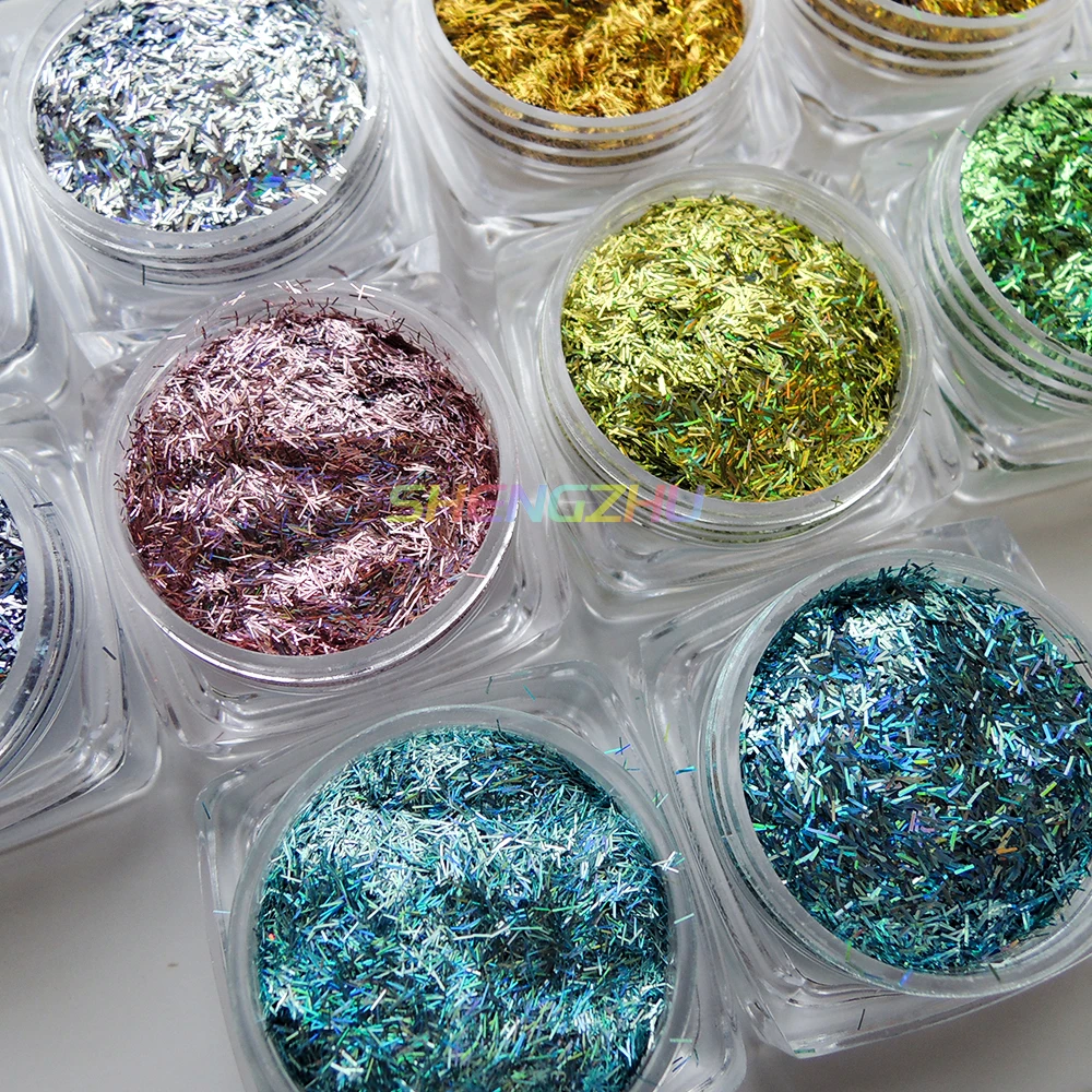 popular HZJ series wholesale r special shapes PET glitters for nail and decorations