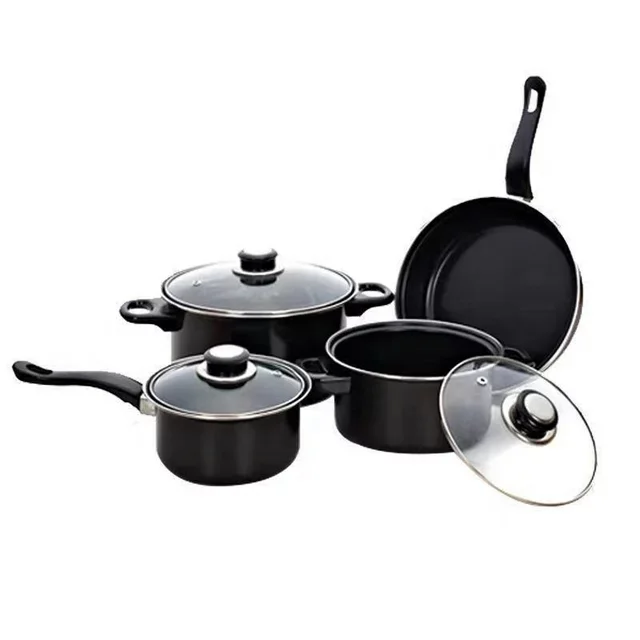 13 Piece Kitchen Non-stick Pots and Pans Set Non Stick Aluminum Cookware Set with Ceramic coating Pots and Frying Pans