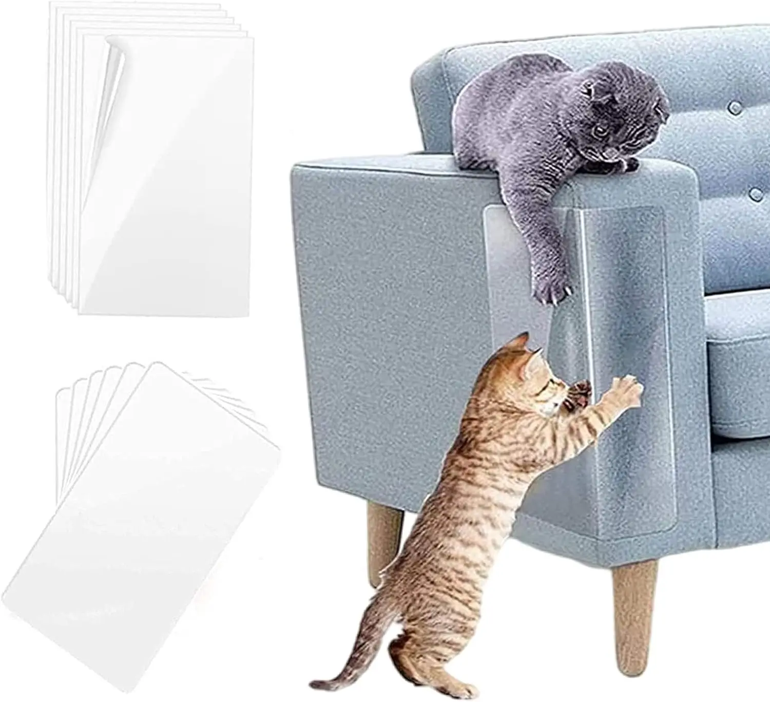 ANTI Cheap Cat Scratch Tape Sheets 12x22 Anti-Scratch Deterrent Tape, Cat Furniture Protector Scratch Guards Transparent
