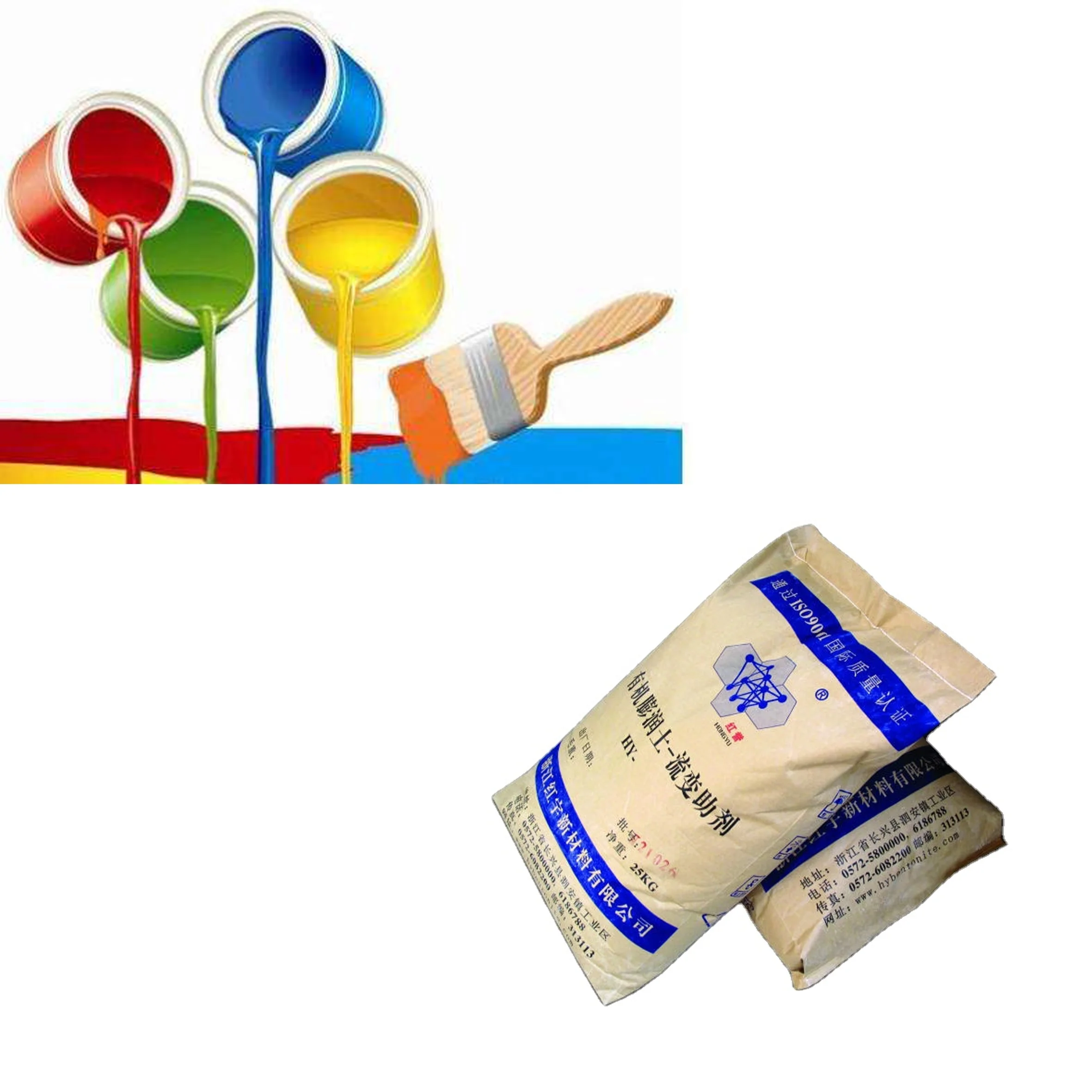 Water-Based Bentonite for Paint/Ink/Drilling Mud/Daily Chemical/Sealant