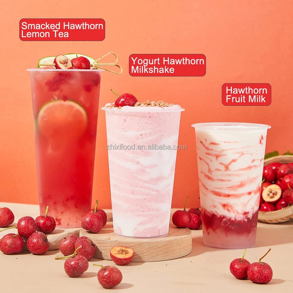 Bubble Tea Raw Materials Factory 1.3kg Hawthorn Jam with Real Pulp