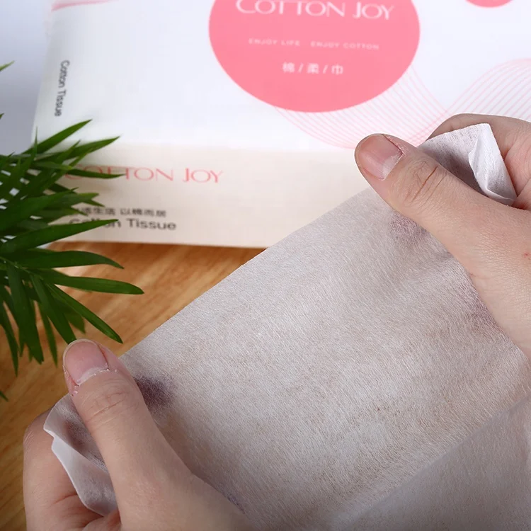
2021 Hot sell pink outer package softly hand facial cotton tissue paper 