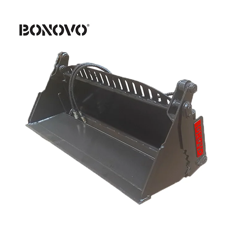 Мини-погрузочная машина с задней разгрузкой ковша для Bobcat T190 4 в 1 ведро плащ-Тренч ведро 1 год ISO 9001/SGS при условии ISO 9001:2008 красный или желтый 0.5CBM/