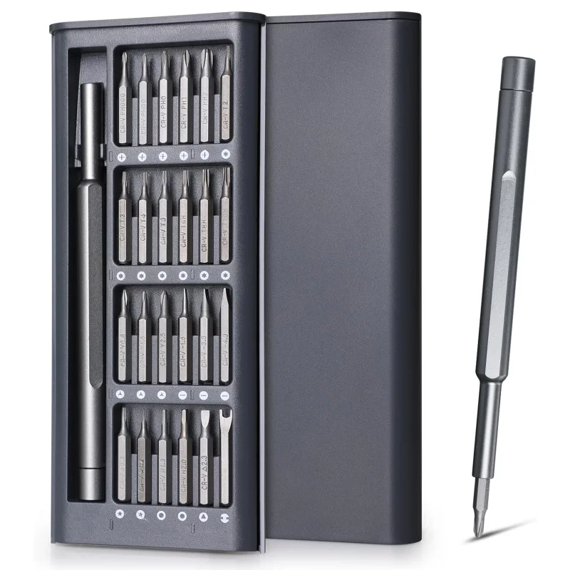 26 in 1 Mini Magnetic Small Screwdriver Set Case for PC, Eyeglasses, Computer, Electronic, Watch Repair Kit