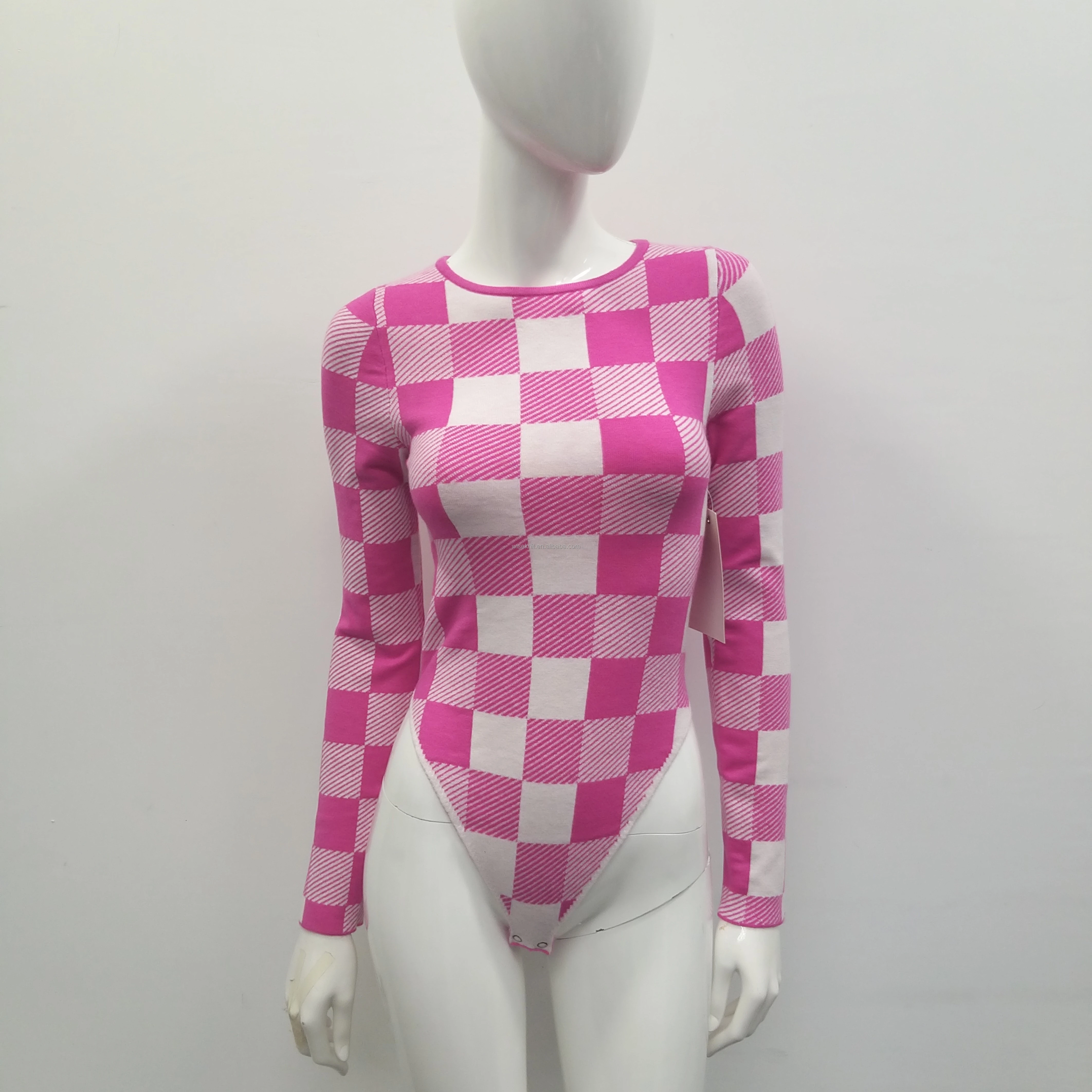 Oversized Knit y2k button striped pattern raw edge V neck  Red Color Christmas Women Sweater with One Scarf