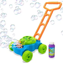 Summer party Outdoor water auto battery Bubble Games Pink Small Bubble Making Machines Toys for Kids