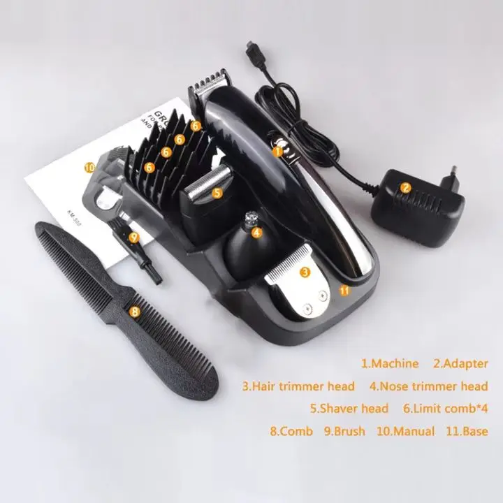 Electric Hair Clippers with Adjustable Speed for Precision Hair Trimming OEM/ODM Rechargeable for Professional Hair Cutting