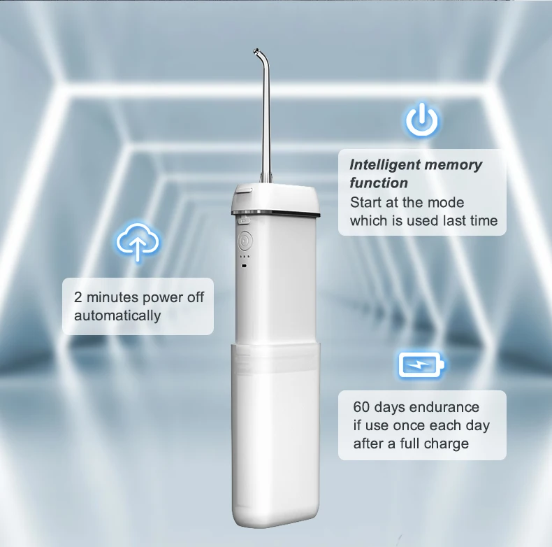 
Portable Powerful Floss Teeth Cleaning Irrigator Oral Travel Bag Professional Cordless Water Flosser Electric Dental 