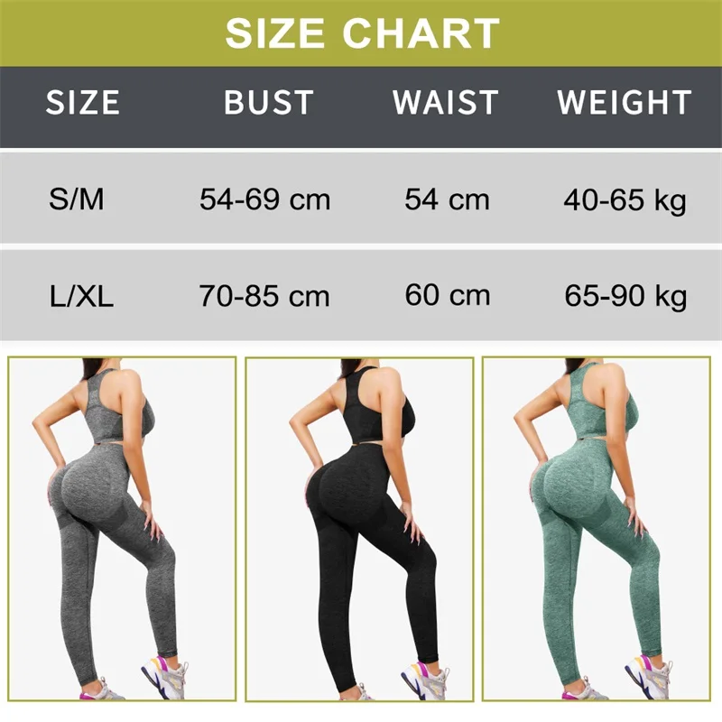 Wholesale Scrunch Women Push Up Sports Pant Workout Seamless Butt Lift Tight Trouser Fitness Gym High Waist Yoga Leggings Set