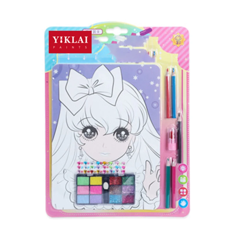 Детские игрушки для макияжа DIY принцесса макияж живопись