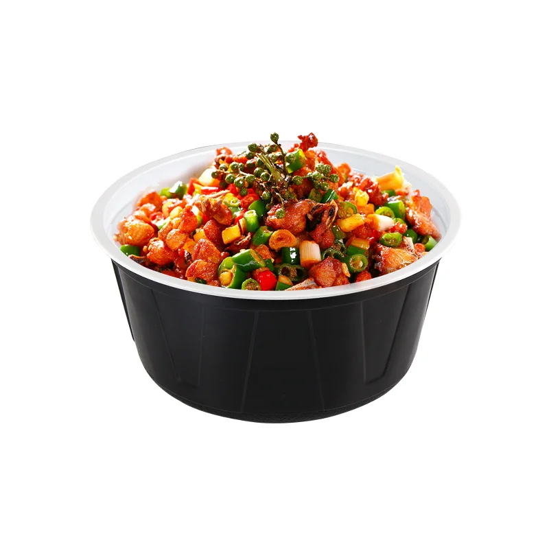 Прозрачный пластиковый контейнер для пищевых продуктов с логотипом на заказ, 8 унций, 12 унций, 16 унций, 24 унции, 32 унции, одноразовый контейнер для пищевых продуктов с крышками