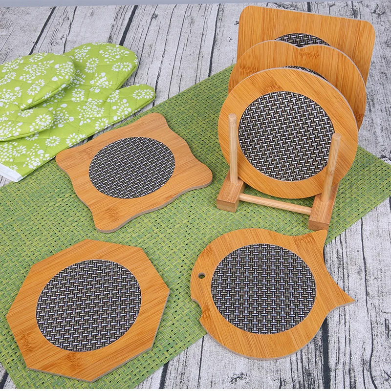 Cute Coasters Mats Wooden Coasters Drinks,Funny Wooden Drink Cup Coasters for Prevent Furniture and Tabletop