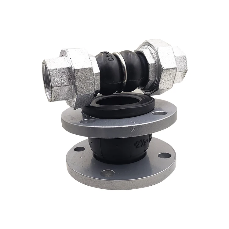Design Union Type Screwed Threaded Connector Rubber Bellow Expansion Threaded Joint