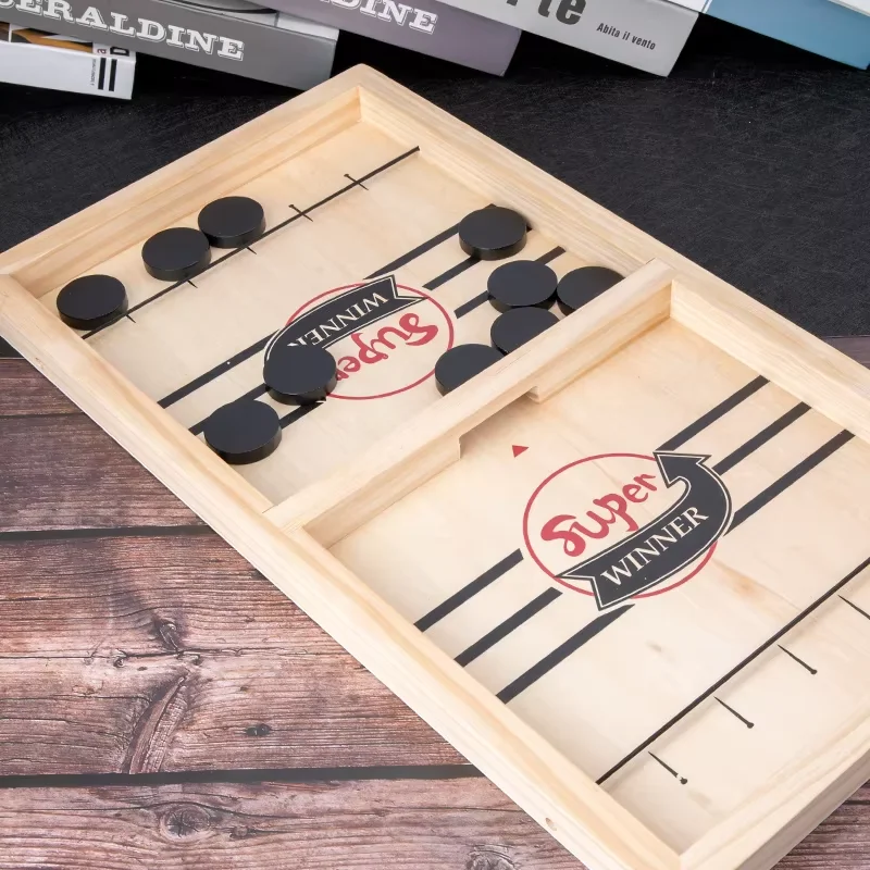 Table Hockey Toy Parent-Child Interactive Family Party Catapult Eject Game Chess Fast Sling Puck Desktop Battle Board Games