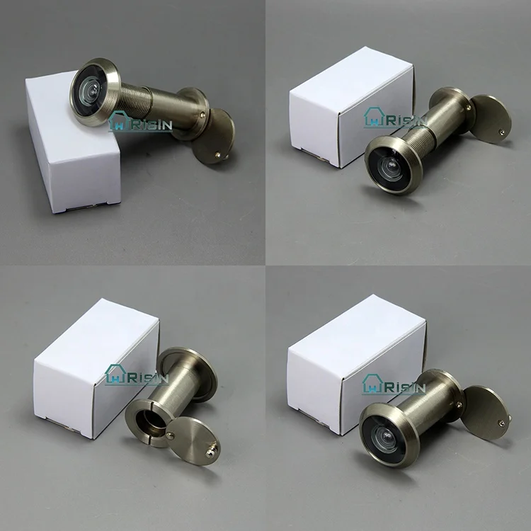 180 Degree Brass  Door Viewer with Cover