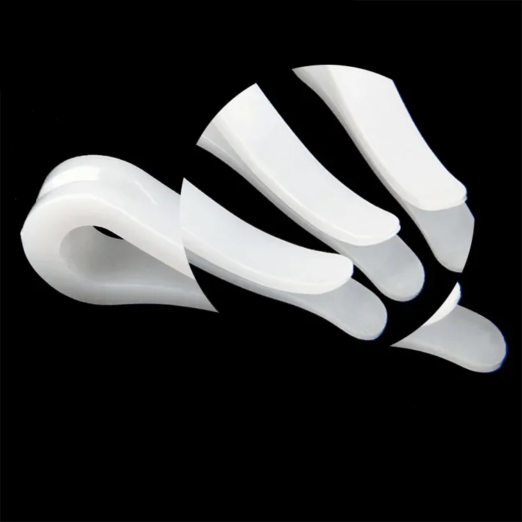 Wholesale Custom Logo Toothless White Plastic Shirt Packaging Clips for Shirts