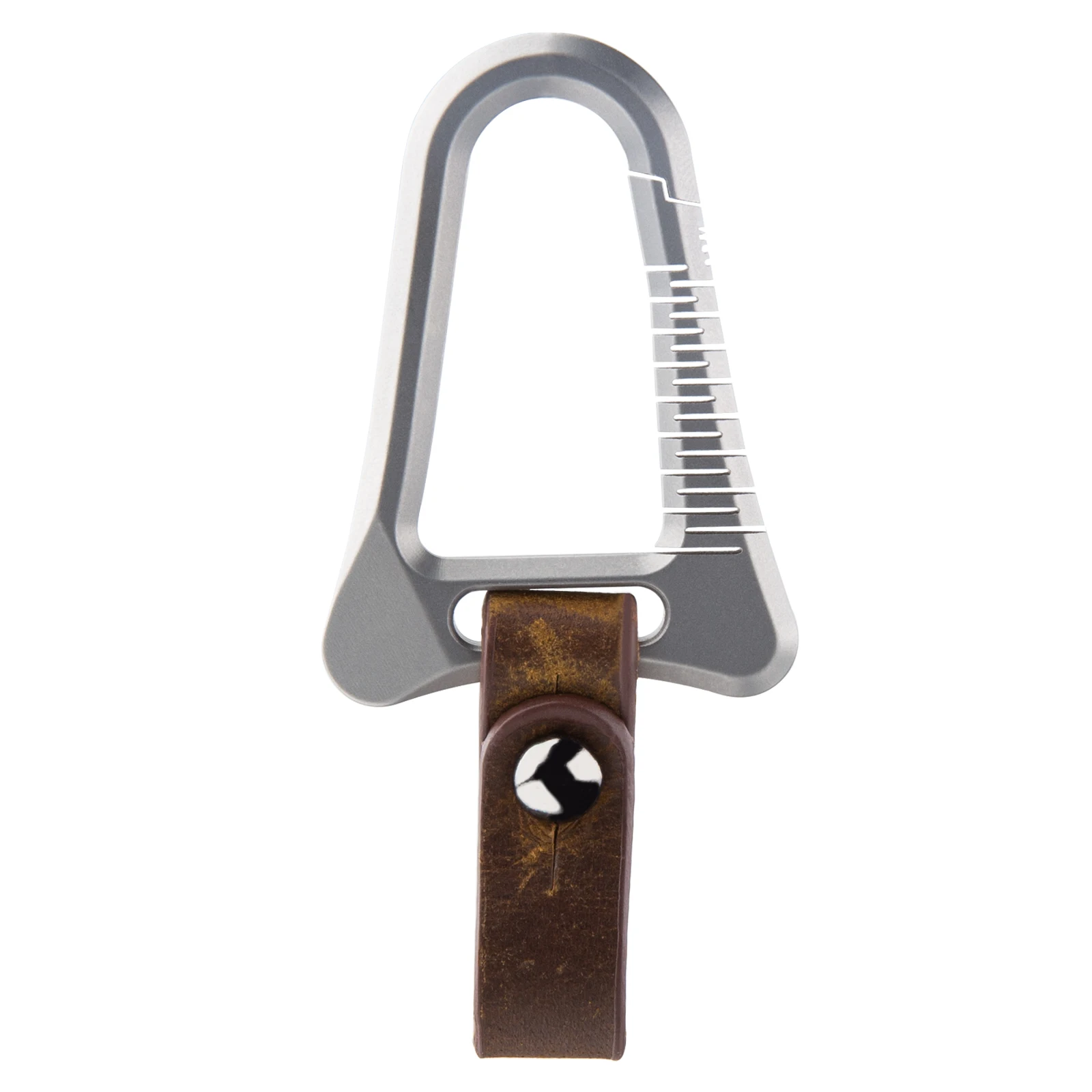 Titanium Carabiner Keychain Key Holder with Detachable Key Ring for Duty Belt, Car Key Chain Gifts for Men Women