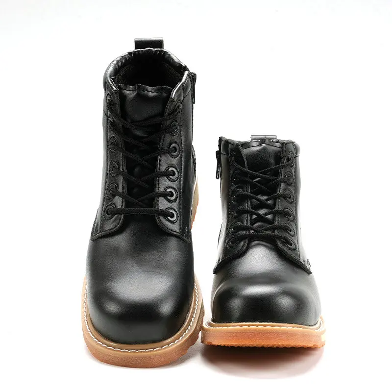 Custom Logo Martin safety Boots  Fashionable Anti-puncture Wear Resistant Construction Safety Shoes For Men Industrial Work Boot