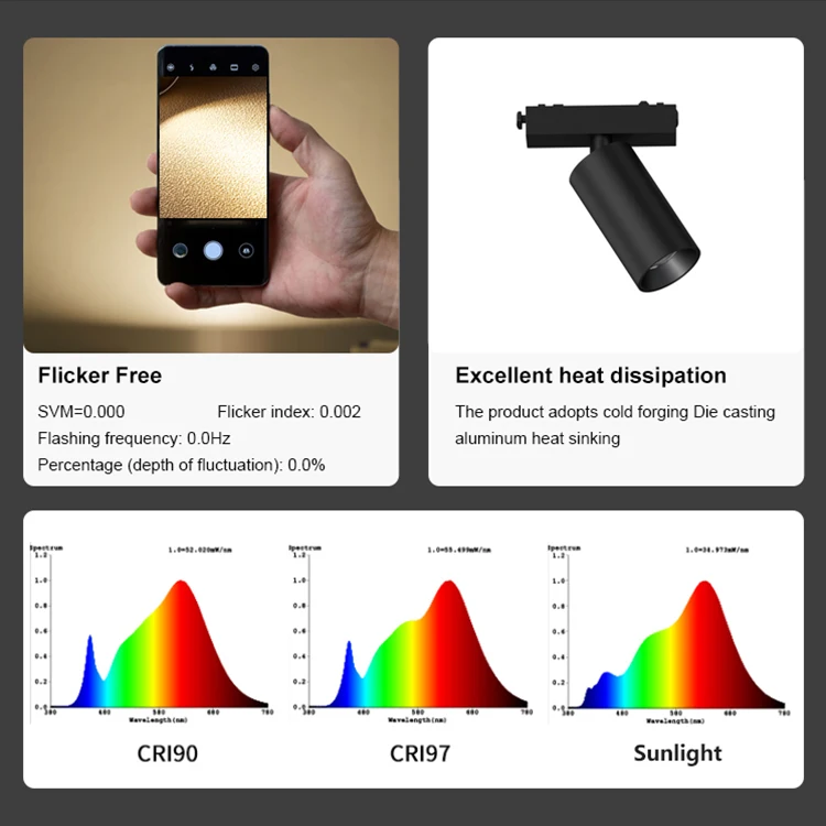 ALLWAY Hot Product Aluminum Mini Size Black 6w 8w 48v Magnet Track Lighting System Cob Ceiling Led Track Lights