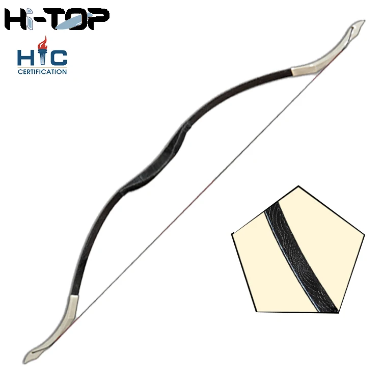 Hi Top 40Lbs 50Lbs Left-Handed-Archery Wooden Bow Archery Traditional Long Horse Bow 30 Lbs Horse Bow And Arrow For Sale