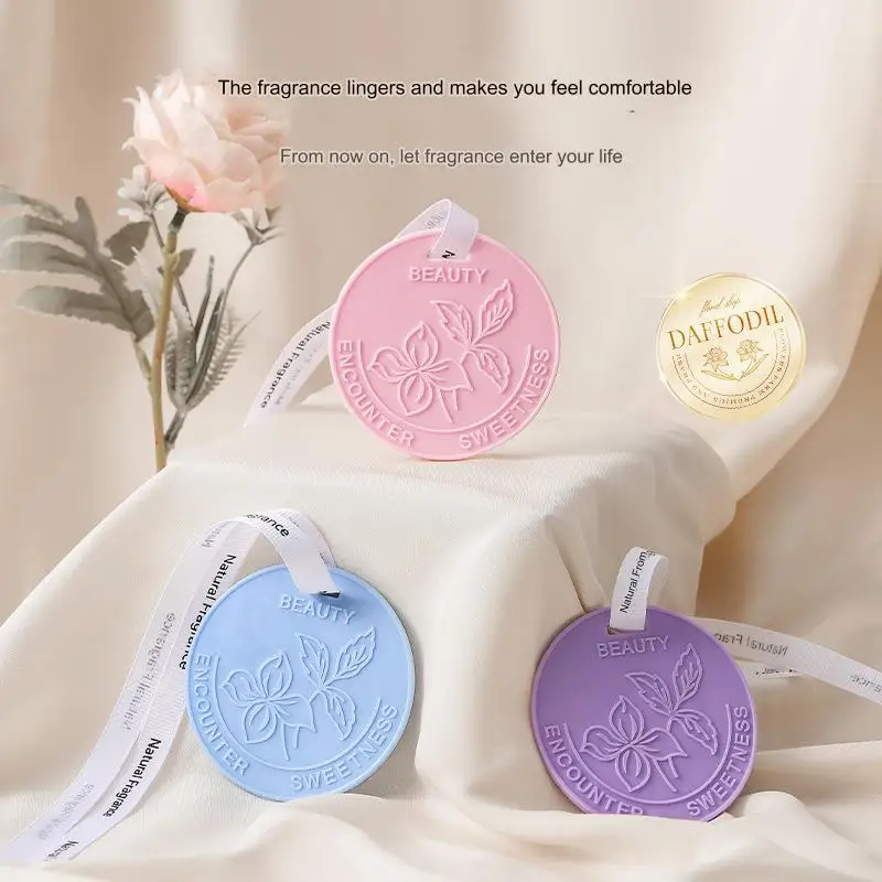 Long-Lasting Car Gypsum Aromatherapy Pendant Premium Wax Melts & Tablets for Car Decorative Fragrance Hanging