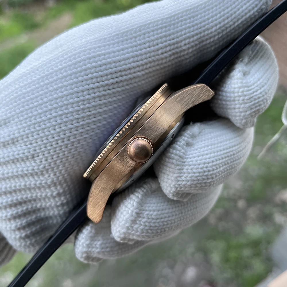 В наличии! Японские автоматические часы SD1952S NH35 с керамической рамкой и бронзовым корпусом, мужские наручные часы для дайвинга