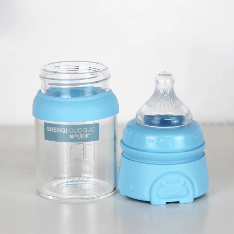 120ML Eco Friendly Anti Colic Nursing Glass Baby Milk Bottle