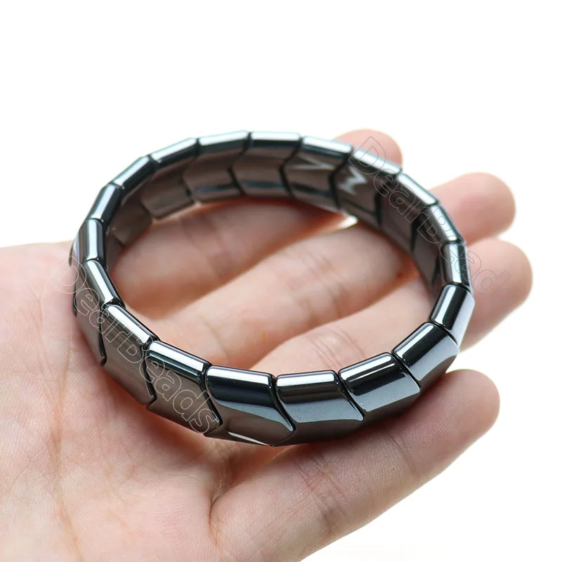 Natural Hematite  Bracelets Bangle Healing stone Customized Beads Bracelet For Women man