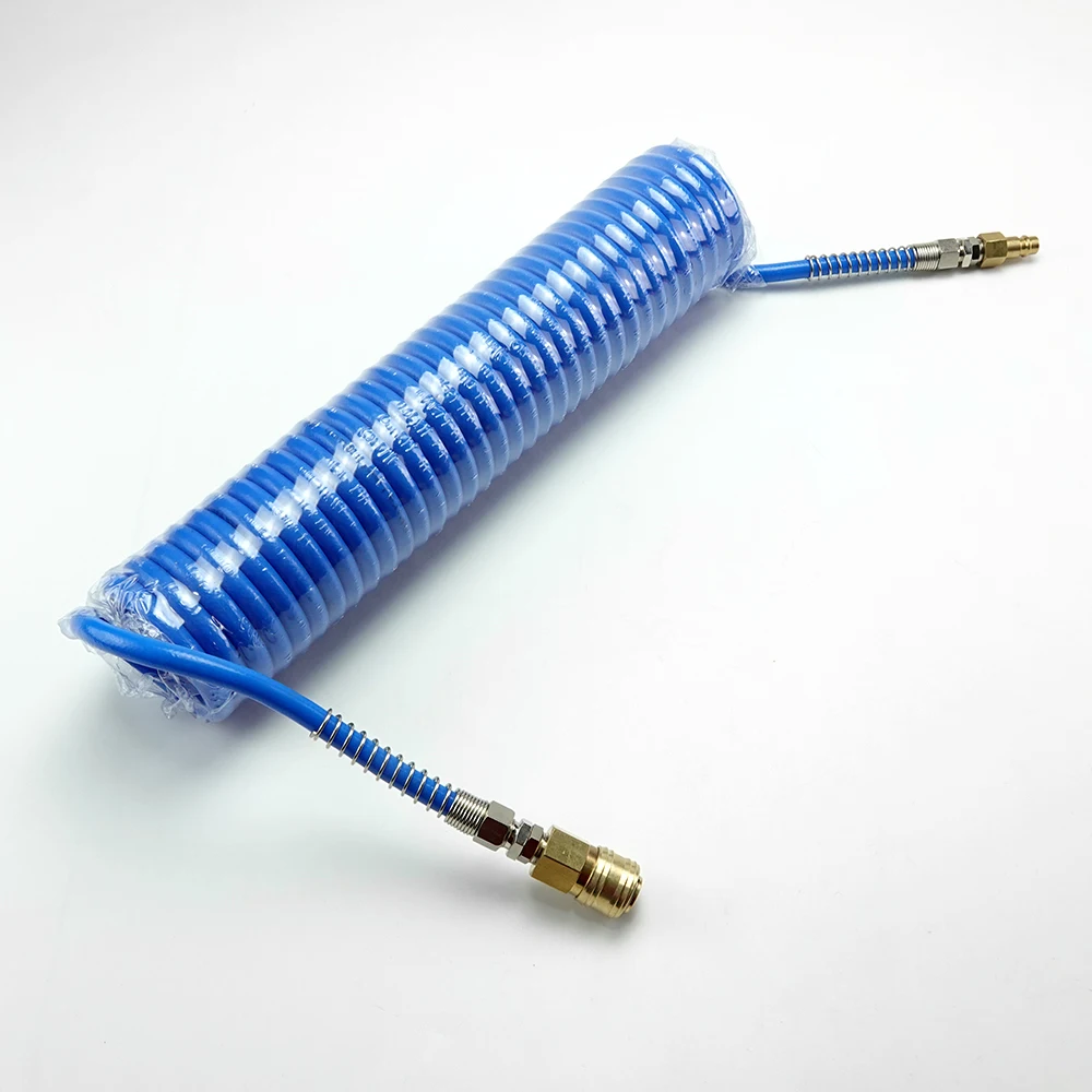 PU braided air flexible tube  with swivel  fittings and Germany quick coupler