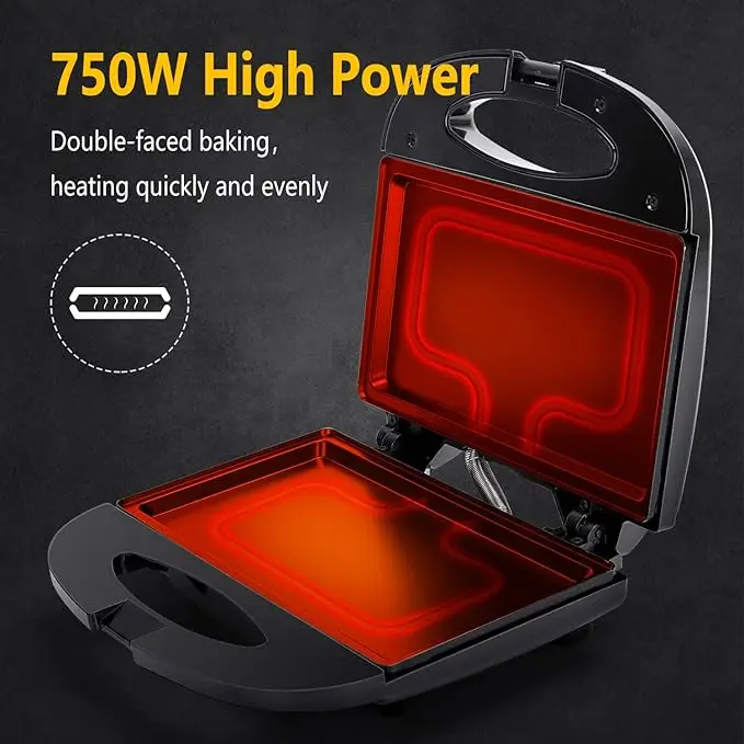 SUNWJN popular 2 slice sandwich maker grill maker