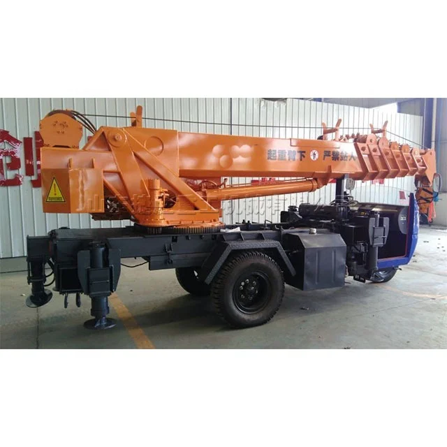 380V motor drive agricultural crane 28HP Small truck lift 32HP Cargo crane Cantilever folding hoist Shifeng brand