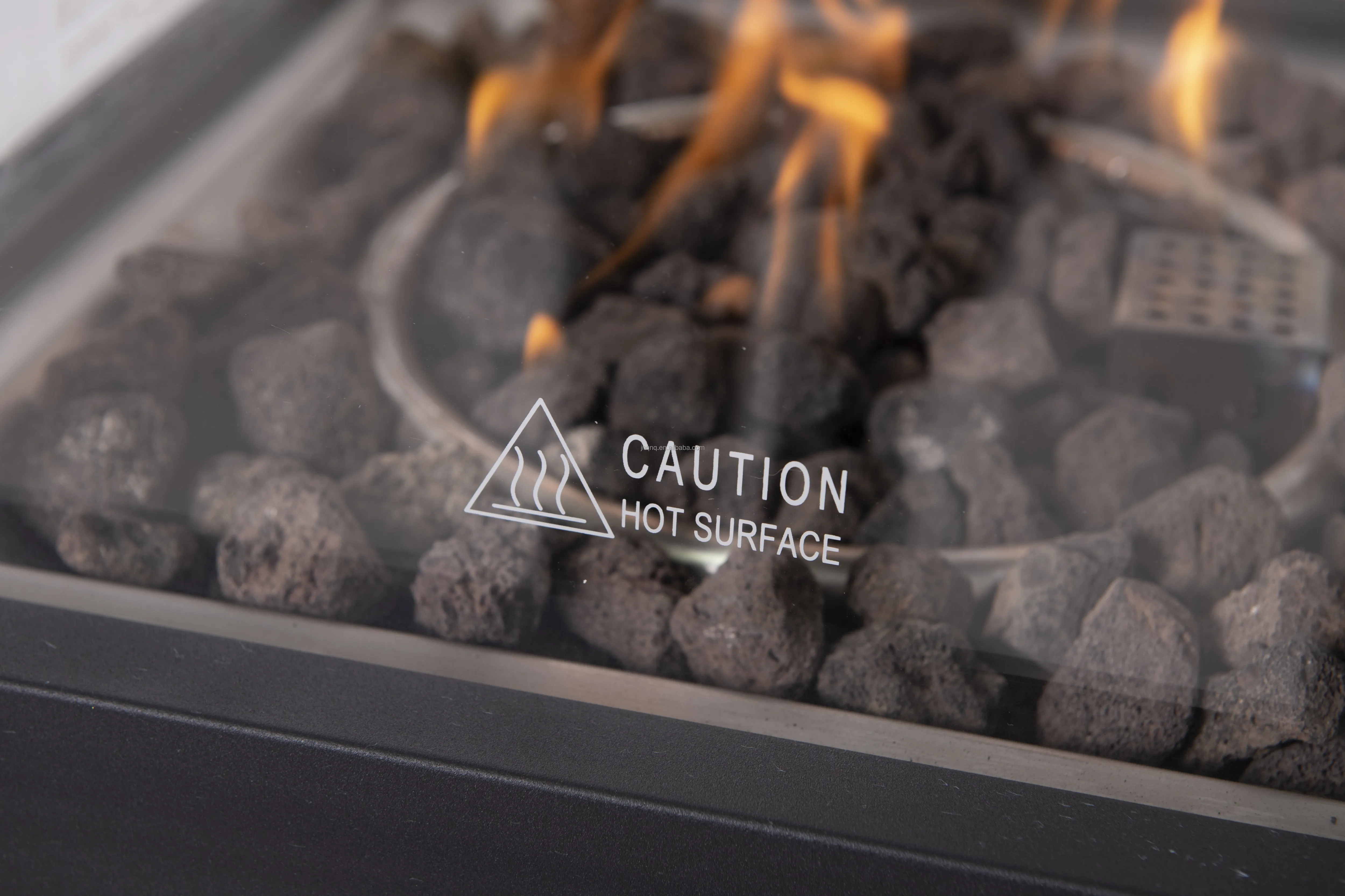 Hotel Real flame fireplace outdoor Portable Propane square gas patio heater