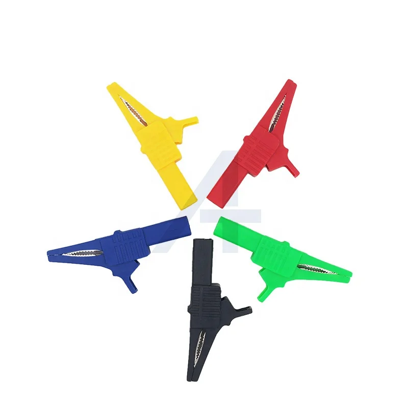JIALUN Safety Alligator Clip To 4MM Banana Plug High Voltage Dolphin Test Alligator Clip