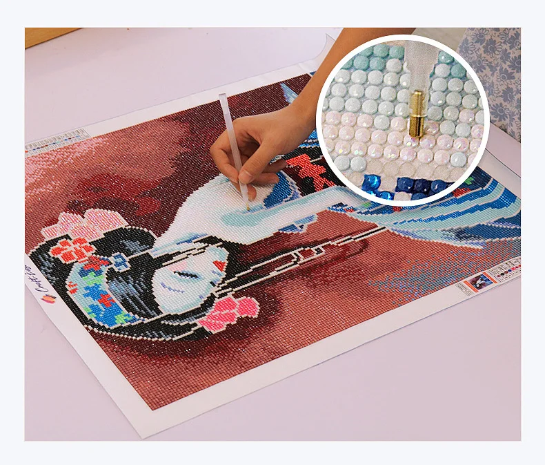 Factory Directly wholesale customize DIY 5D diamond puzzle canvas kit wall art 30*40 mosaic diamond painting set