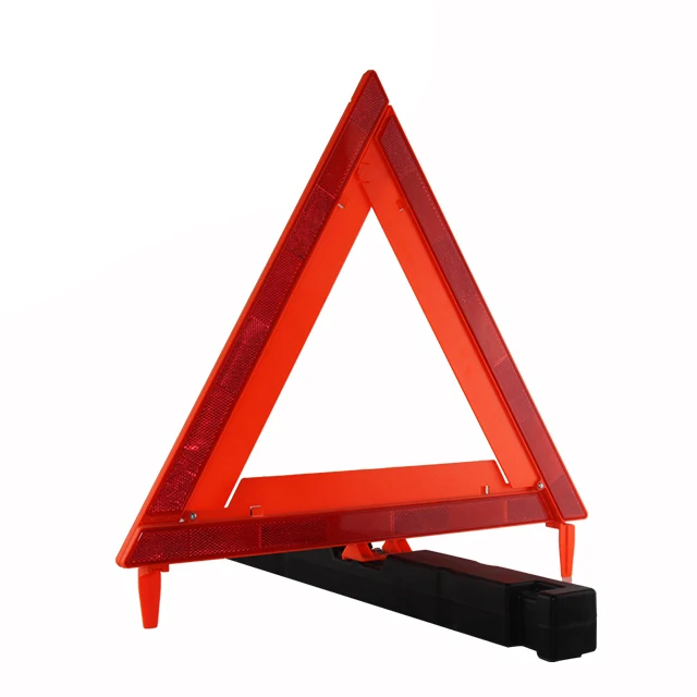 High Quality Emergency Safety Reflective Folding Car Warning led light triflash Sign Triangle