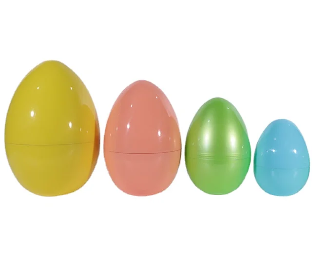 
35cm 30cm 25cm 20cm 15cm factory selling iridescent large plastic easter egg 
