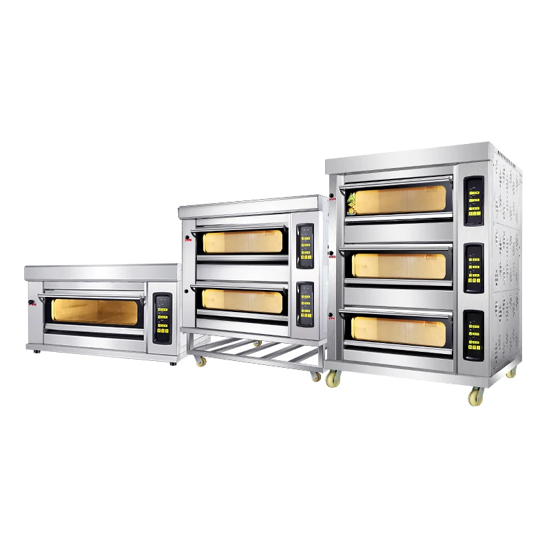 Commercial Deck Bakery Cake Bread Baking Gas Pizza Oven Price For Sale