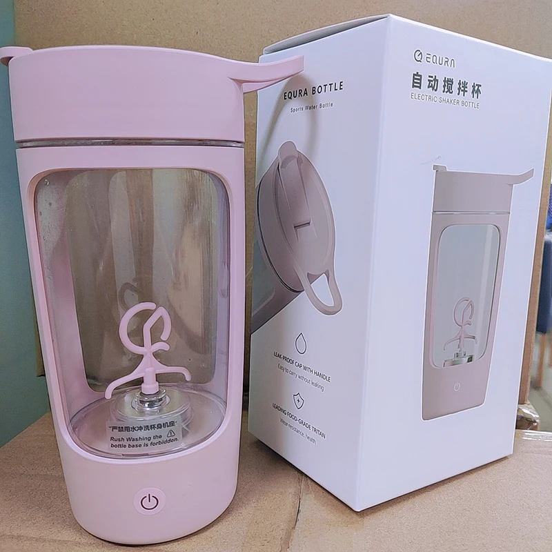 Massive Gainer Milk Shake Usb Rechargeable Vortex Mixer Bottle / 600ml Shaker Bottle - Gym Electric Protein Shaker Bottle