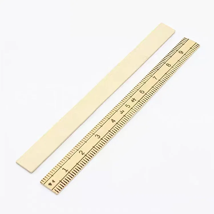 Environmentally Friendly Bamboo Material Ruler Centimeter Metric Straight Bamboo Ruler