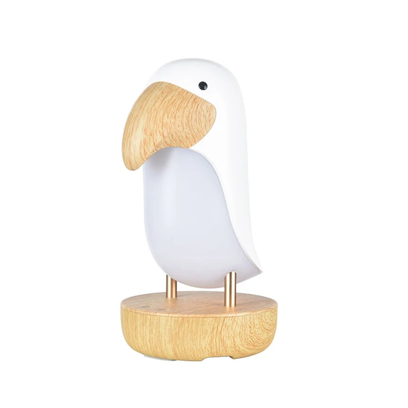 Cute hedgehog night light with wooden base for bedroom and living room decoration