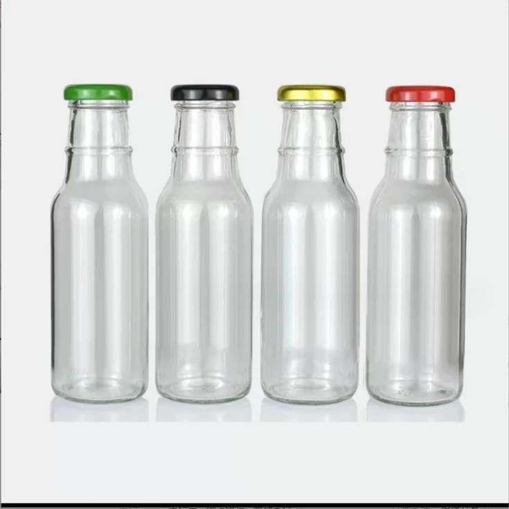 250ml 500ml stock salad dressing glass bottle package tomato sauce bottle