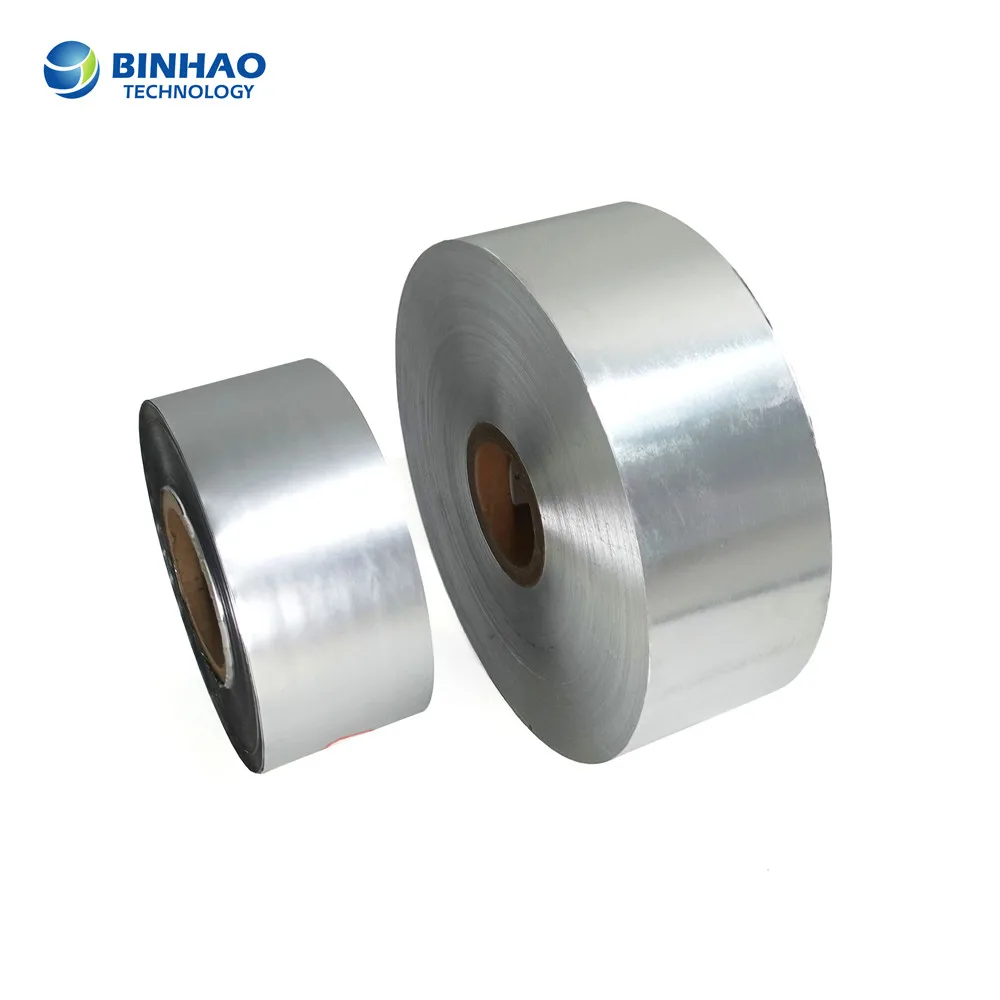 Custom Silver Aluminum Foil Laminated Paper Rolls Soft Sheet for All Cigarette Packaging Equipment Use