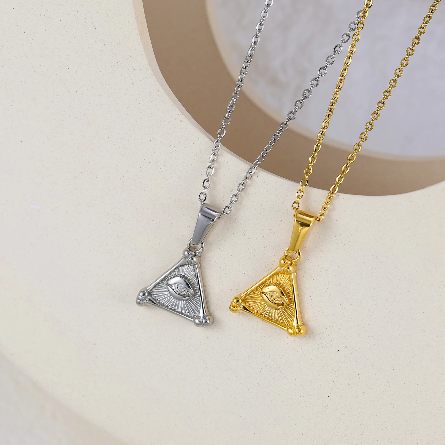 Olivia 18K Custom Waterproof Heart Moon Rose Cross Shape Hot Selling Pendant  Stainless Steel Fashion Pendant for DIY making