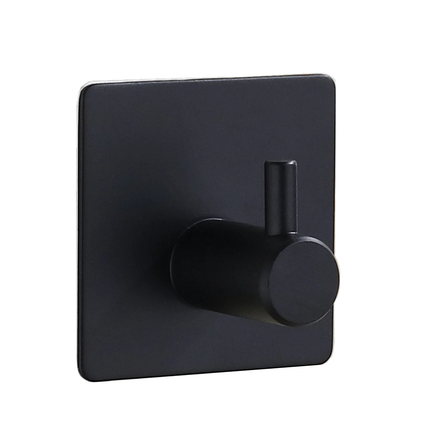 
Factory 304 Stainless Black Adhesive Towel Robe Hook for Bath Kitchen Hotel 