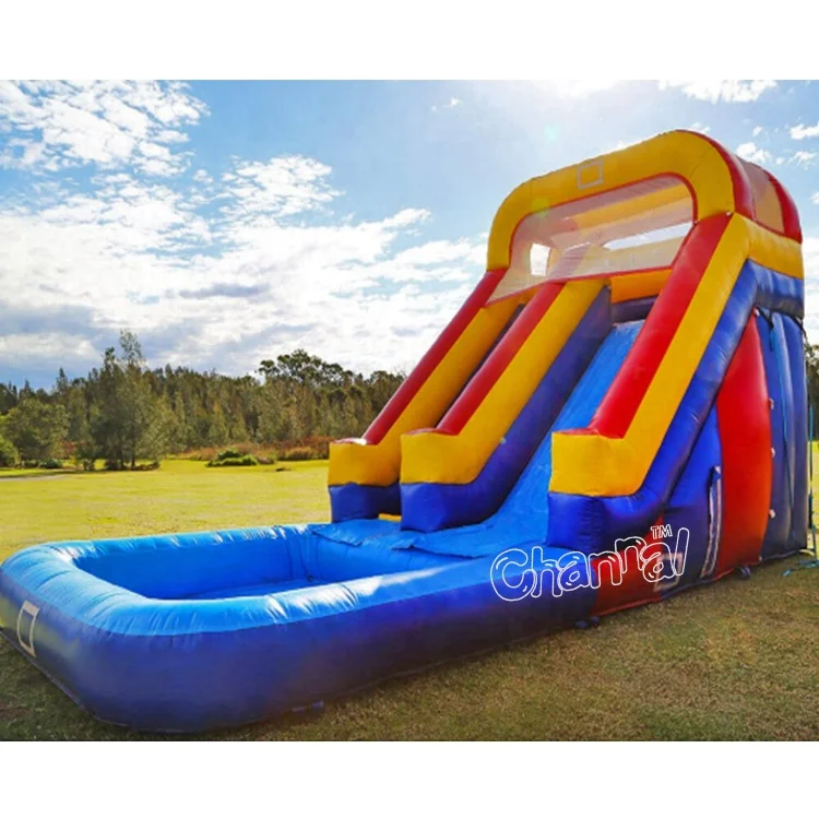 8 м высокий надувной горка для детей
