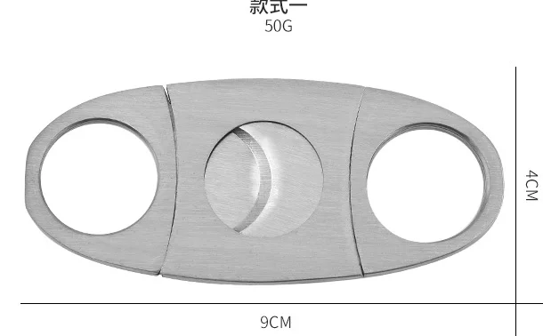 Custom Logo Metal Cigar Cutter Copper Cigar Knife and Scissors Smoking Accessories