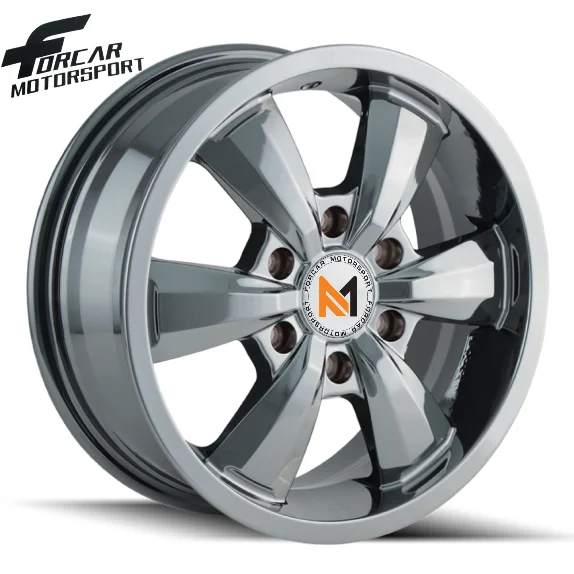6 Holes Grey Chrome Chinese Big Market A6061 Forged Alloy Wheels For Sale